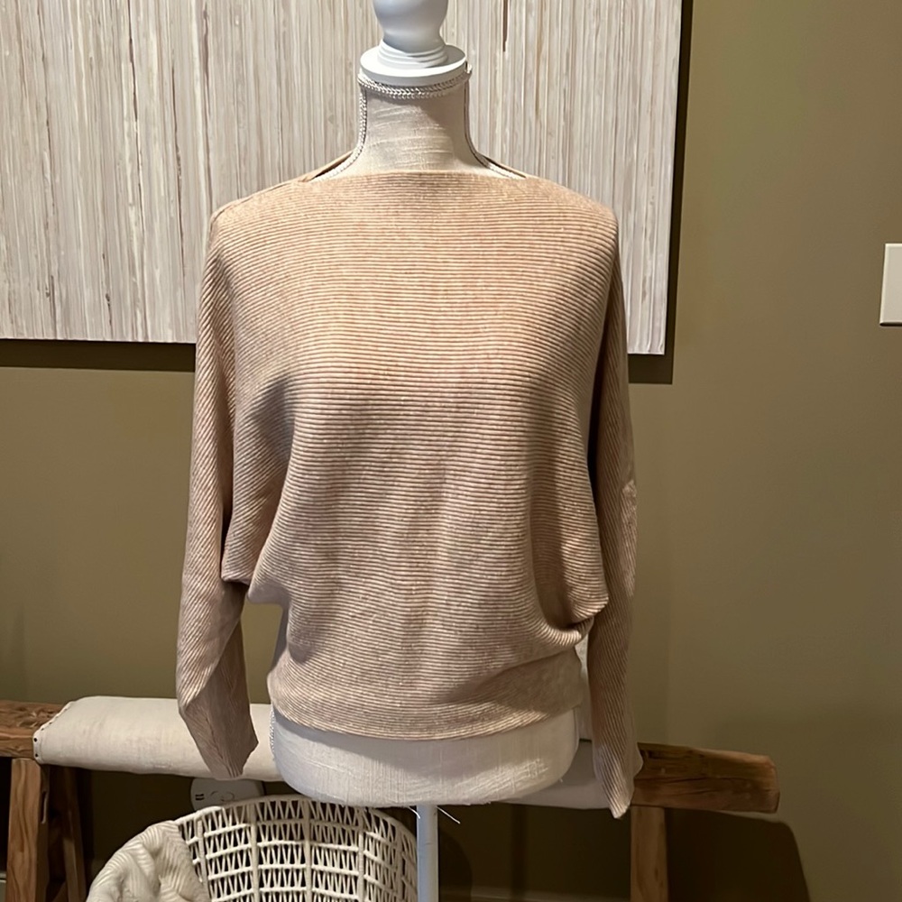 Camel Ribbed Sweater